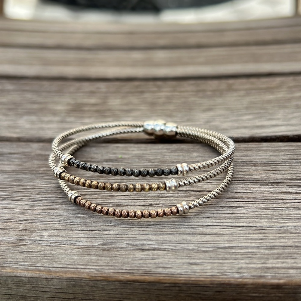 Blingy ombré brown tones bracelet